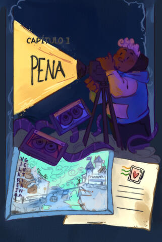 Capa capítulo Avermelhare, personagem original
