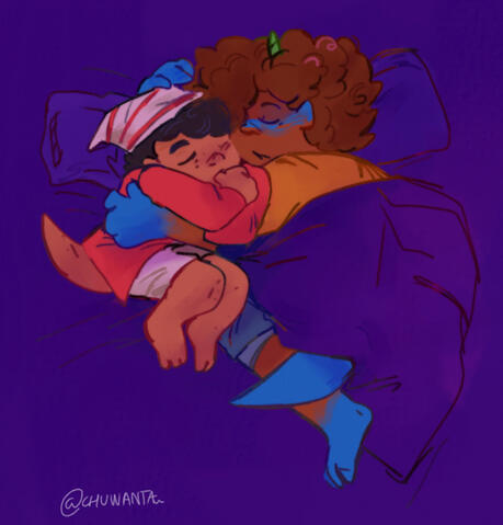 Fanart, Dragões Qsmp dormindo Fanart, Dragões Qsmp dormindo
